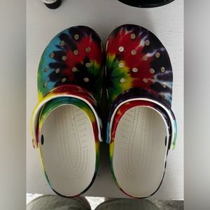 Tye-dye Crocs